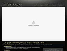 Tablet Screenshot of galeriehougron.com